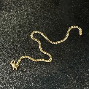 14k curb bracelet